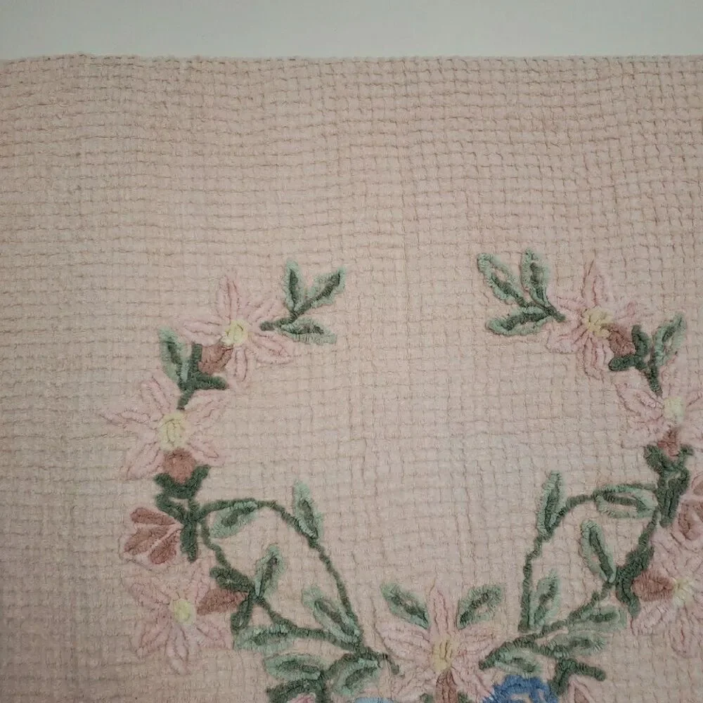 Vintage Chenille Bedspread 87